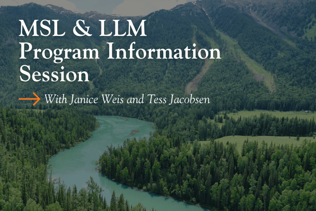MSL & LLM Program Information Session